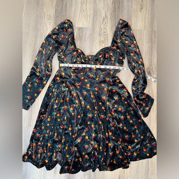 Free People Floral Long Sleeve Dress‎ Size XS - Picture 6 of 11